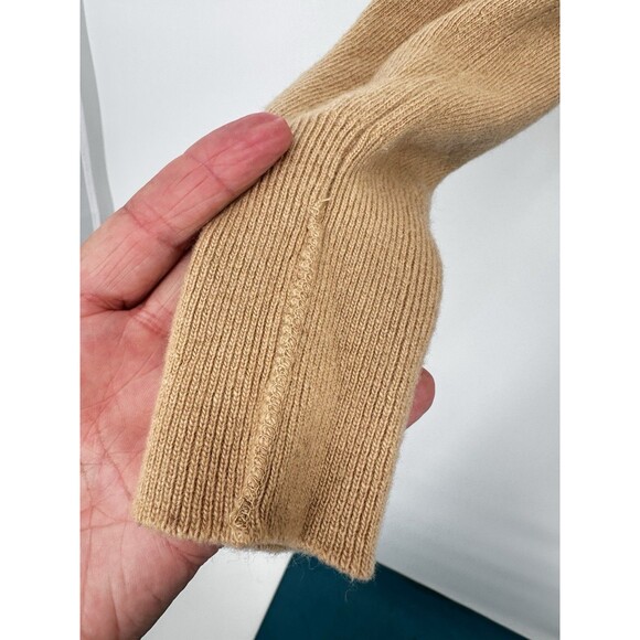 PETER‎ SCOTT 100% Scottish Cashmere Women's S/M Turtleneck Soft Knit Sweater tan - Picture 5 of 7